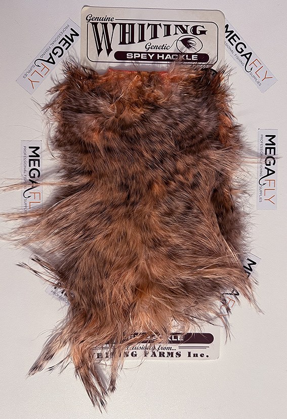 SADDLE GRIZZLY DYED SALMON