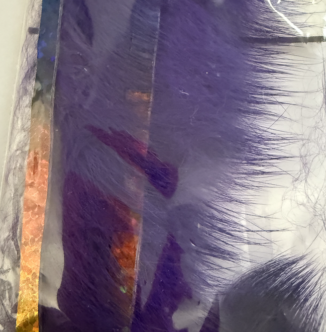 BLING RABBIT STRIPS PURPLE HOLO RAINBOW