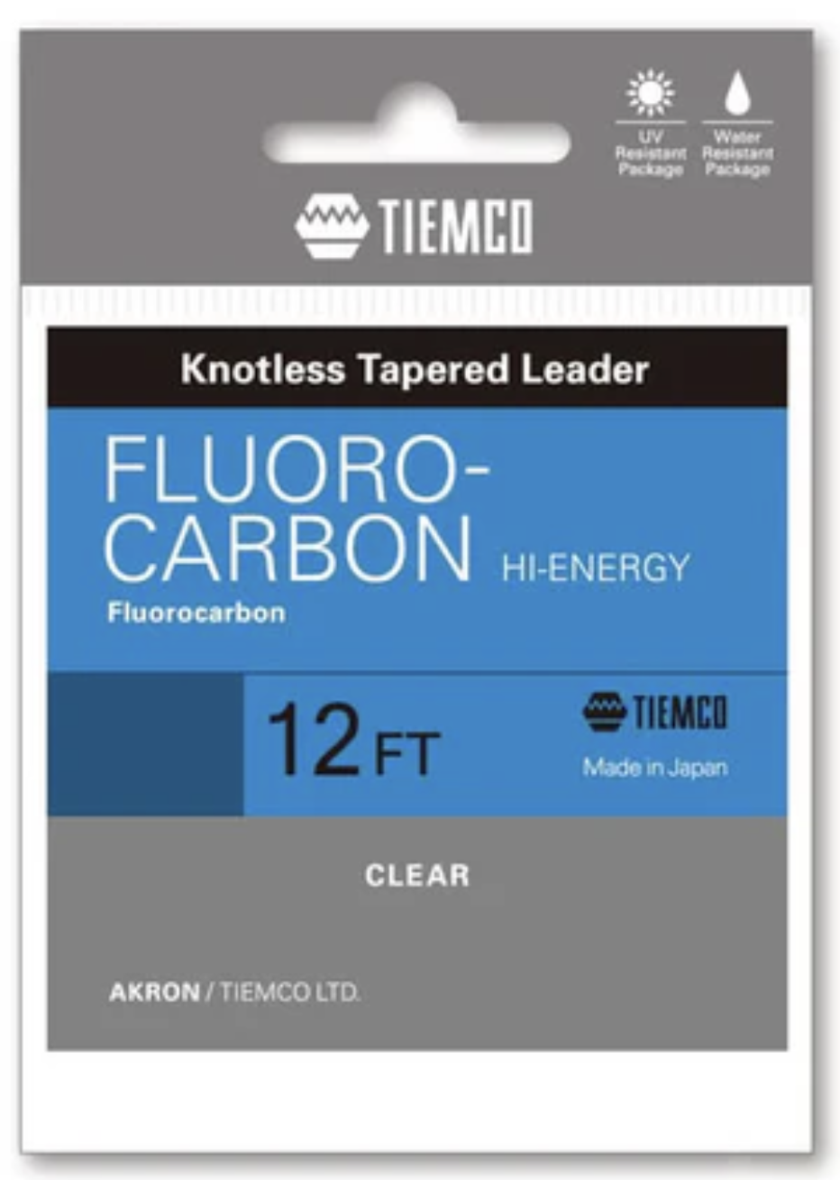 Immagine prodotto: TIEMCO FLUOROCARBON HI ENERGY KNOTLESS TAPERED LEADER AKRON 12 FT 6X