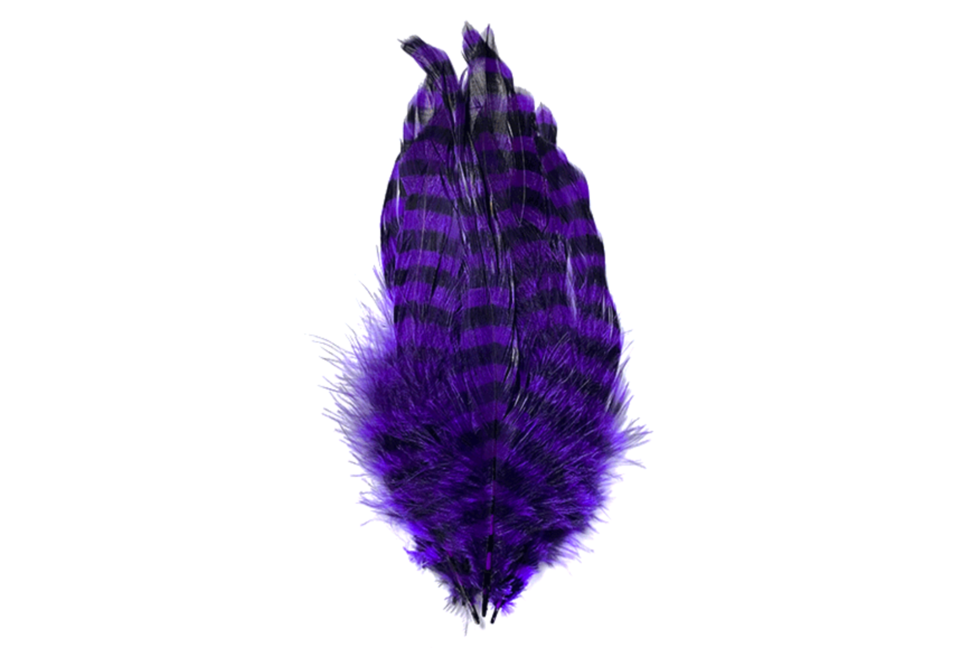 Barred schlappen purple piume per la pesca a streamer
