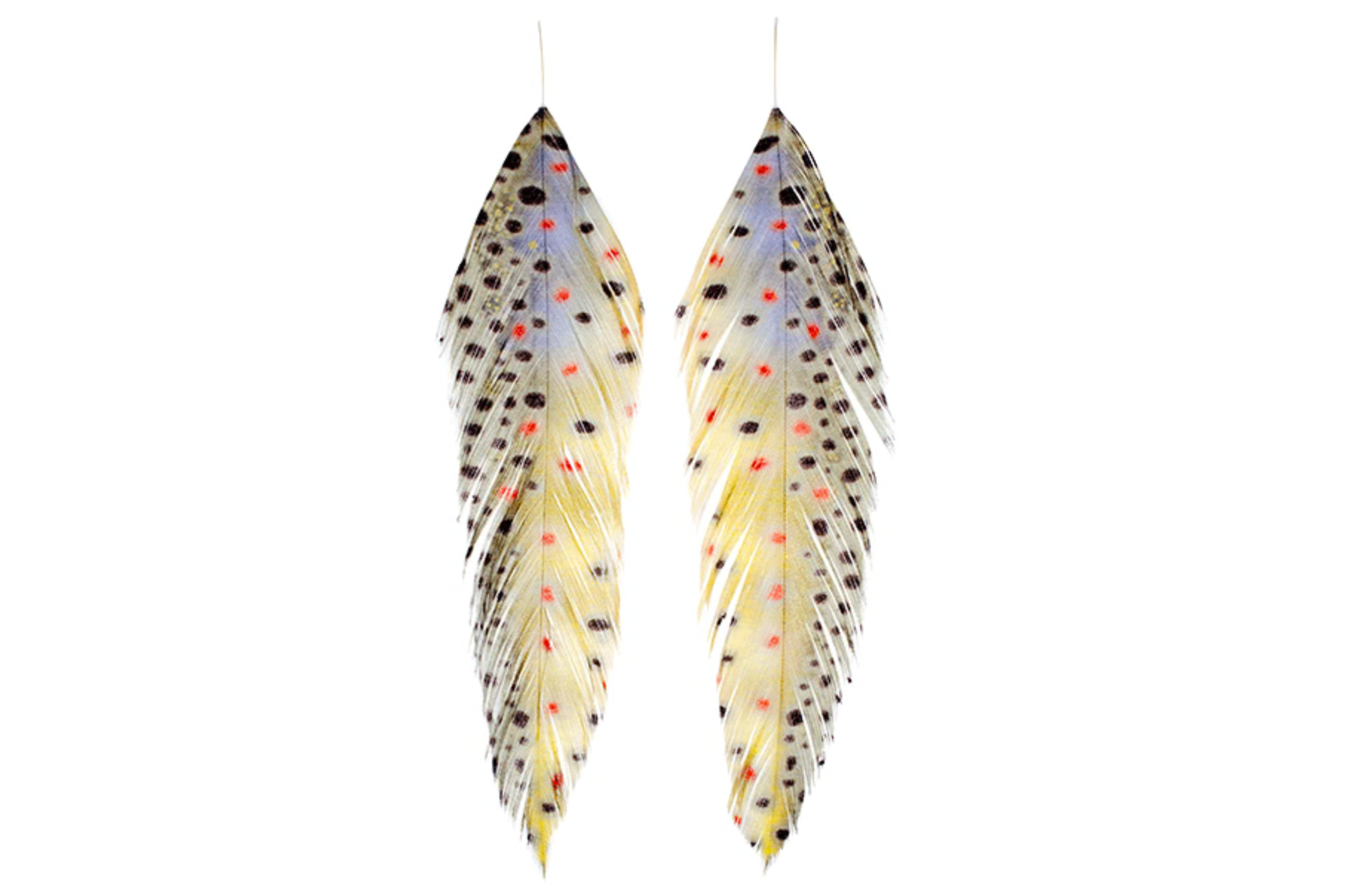 galloup fish feather piume stampate pesca a streamer buttery brown 1
