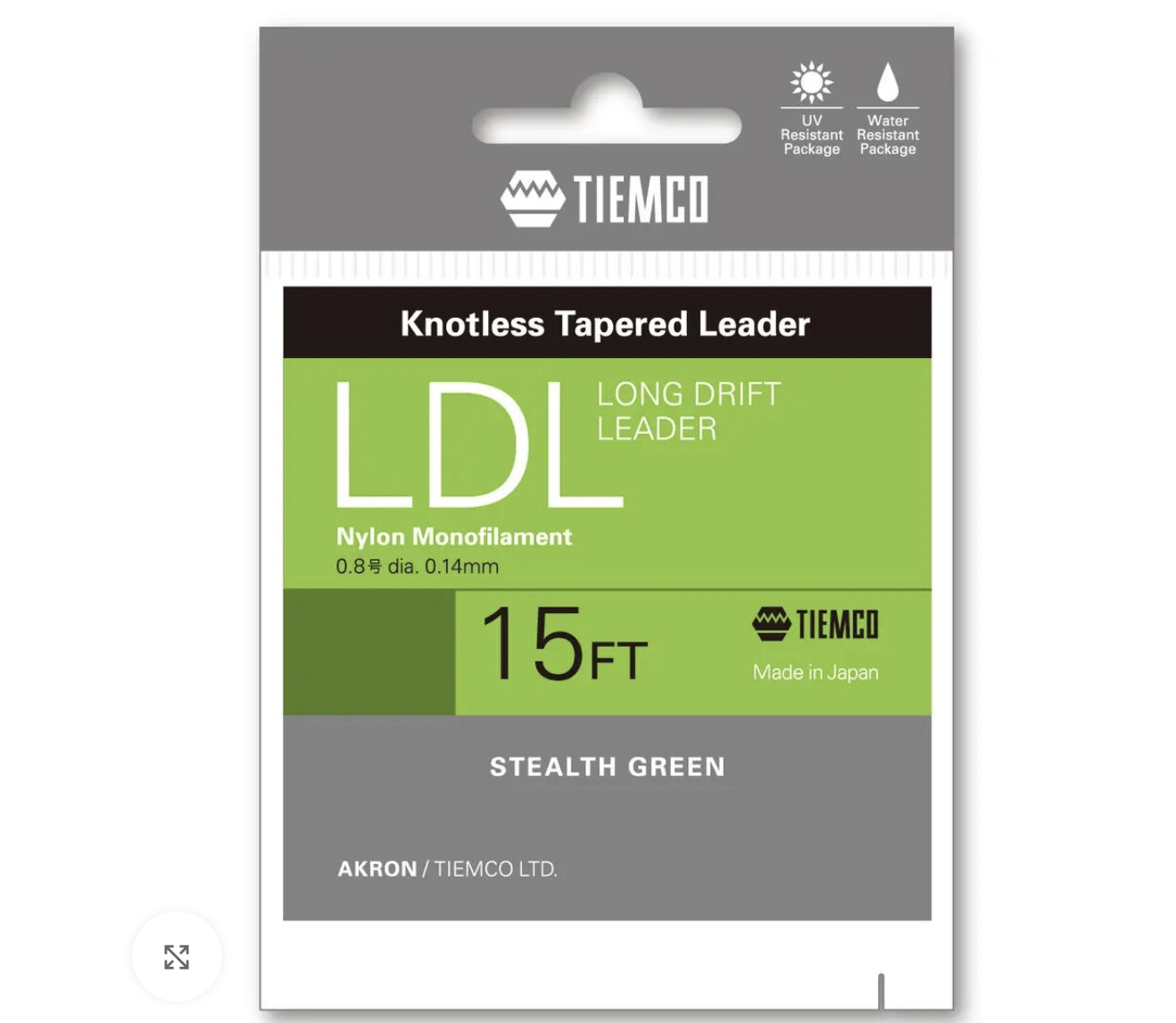 TIEMCO – LONG DRIFT KNOTLESS TAPERED LEADER AKRON 15 FT
