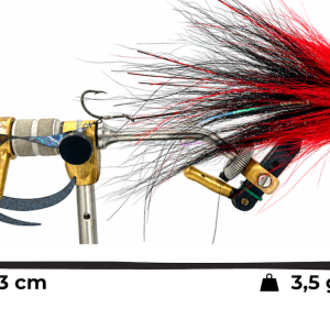 BAIT DT RED BLACK STREAMER DA LUCCIO