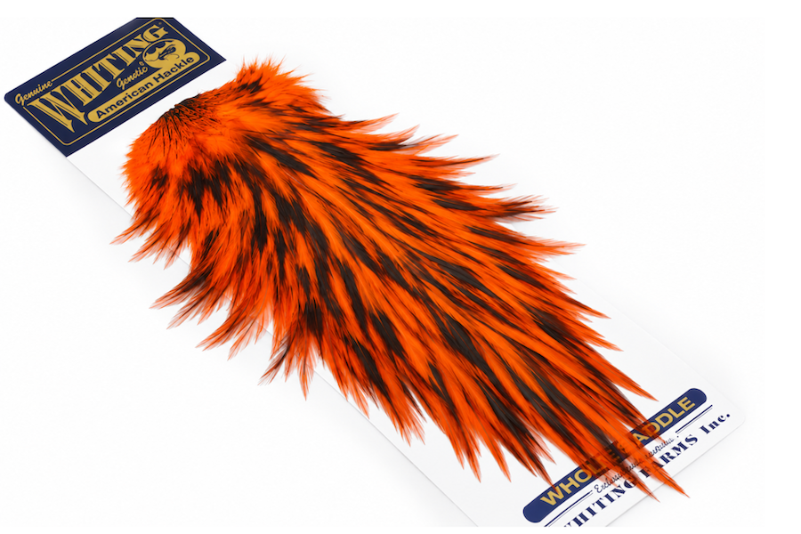 WHITING AMERICAN ROOSTER SADDLE BLW ORANGE